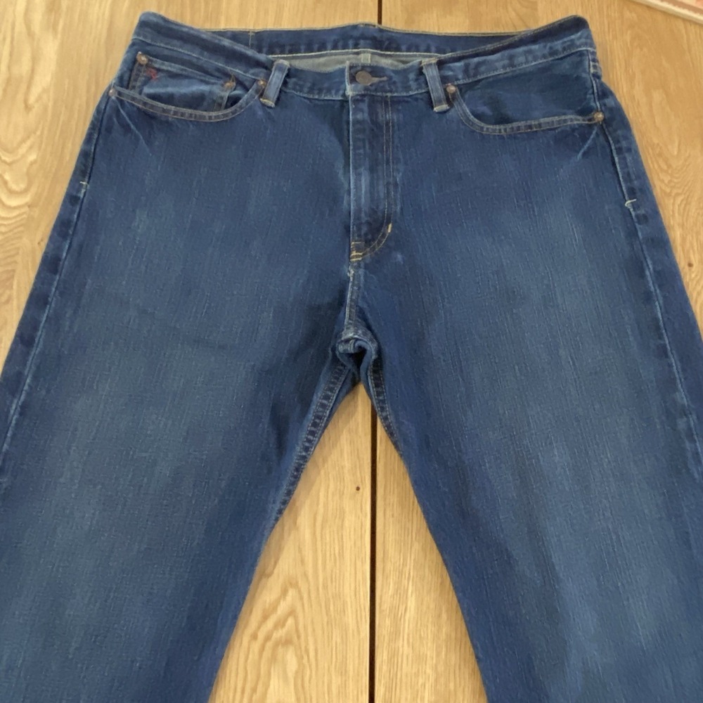 POLO RALPH LAUREN Jeans Mens 36 Classic Fit Straight Leg Blue Denim R66SD72